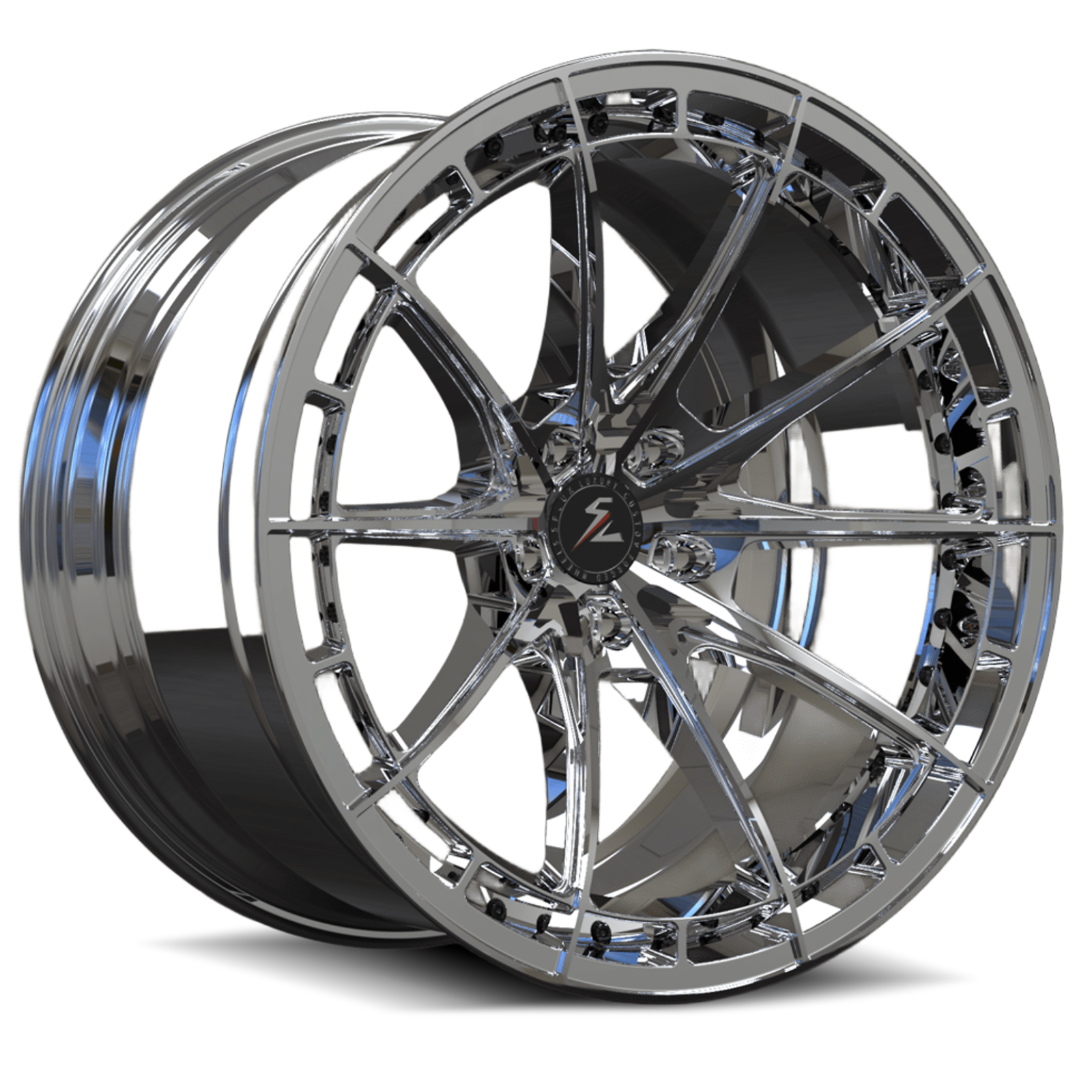 SL-C07 2022-2025 Corvette C8 Z06/E-Ray Black&Red Deep Concave 20x10 21x13