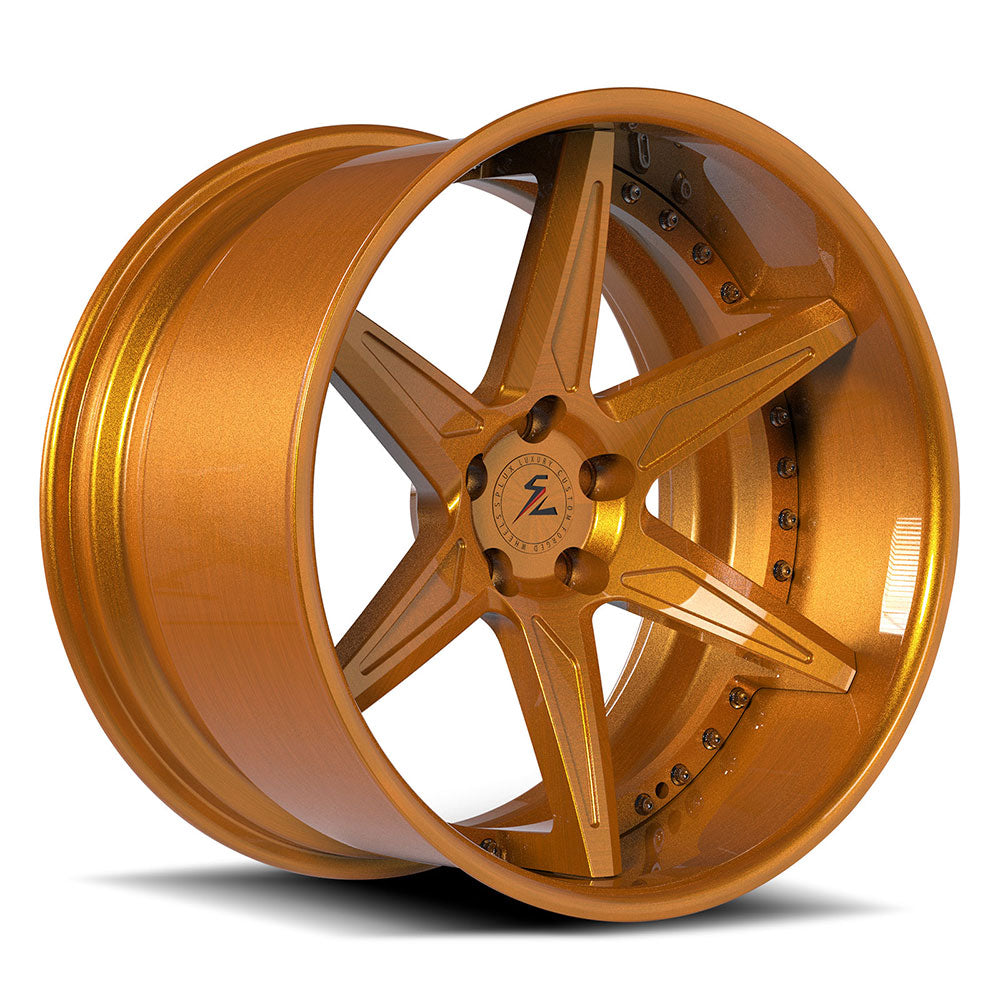 Upgrade your 2010,11,12,16 Ford F150 with Splux SD-07 6-spoke deep dish bronze rims, a perfect fit for factory wheels and F150 models.