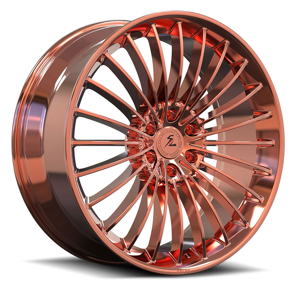 Splux ST-02 polished rose gold wheels for 2015-2016 GMC Sierra and Denali. Stylish, durable, and perfect for your truck upgrade.